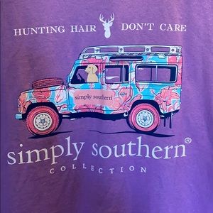 Simply Southern Tee NWT Hunting Hair